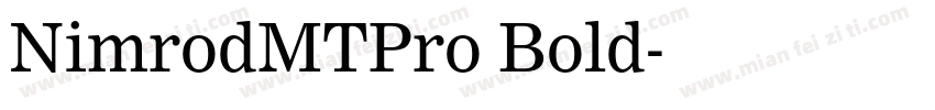 NimrodMTPro Bold字体转换